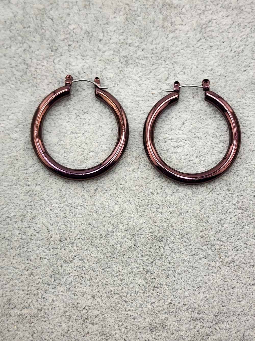 Hoop Earrings in Metallic Rose - Women Jewelry 0498